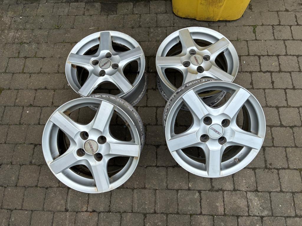 4 jantes alu Dezent 4x100, Ophalen, Gebruikt, 15 inch, Velg(en)