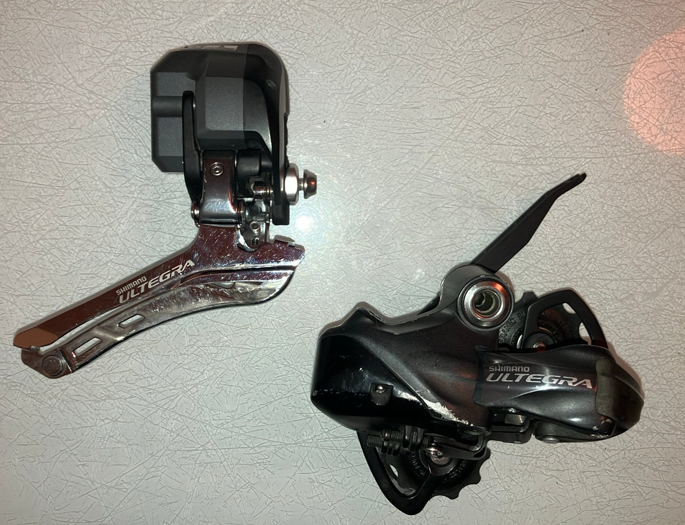 Dérailleurs Shimano Ultegra Di2, Vélos & Vélomoteurs, Enlèvement ou Envoi, Utilisé, Racefiets, Dérailleur ou Chaîne