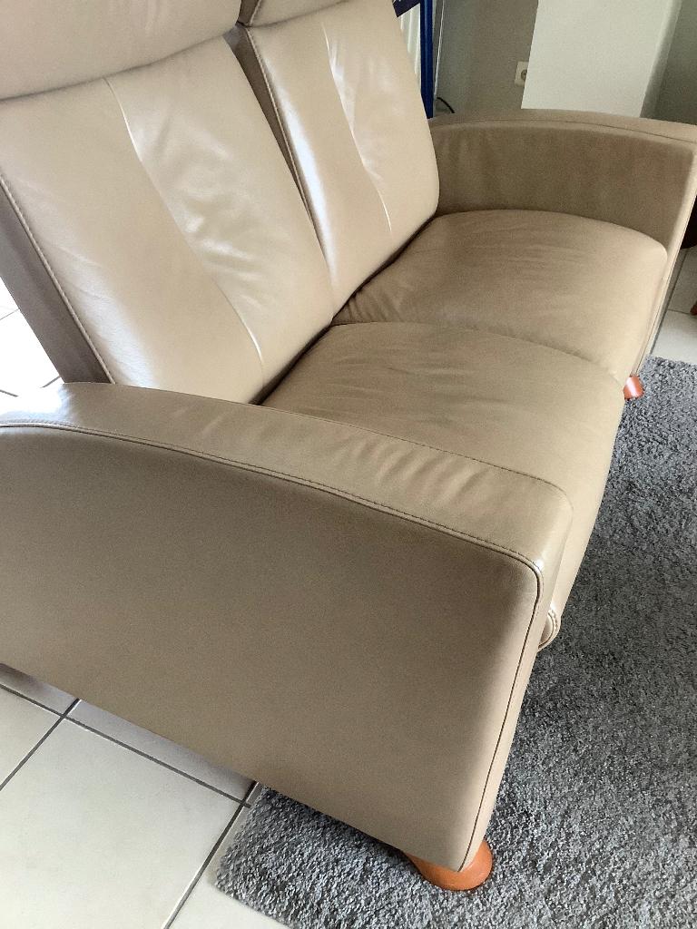 Salon zetels Stressless, 2 en 3 zit, Huis en Inrichting, Zetels | Zetels, Ophalen, Gebruikt, Driepersoons, Rechte bank