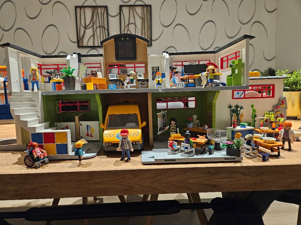 School playmobil, Ophalen, Gebouw, Complete set, Zo goed als nieuw