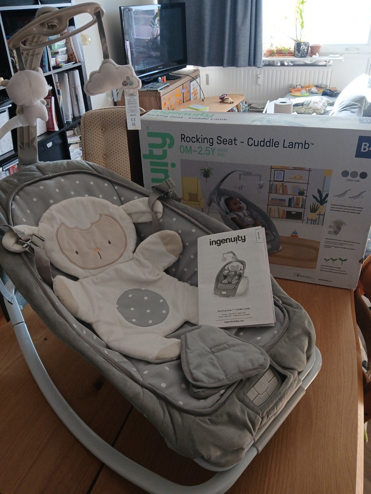 LEUVEN ~ Baby schommelstoel swing rocking chair, Ophalen