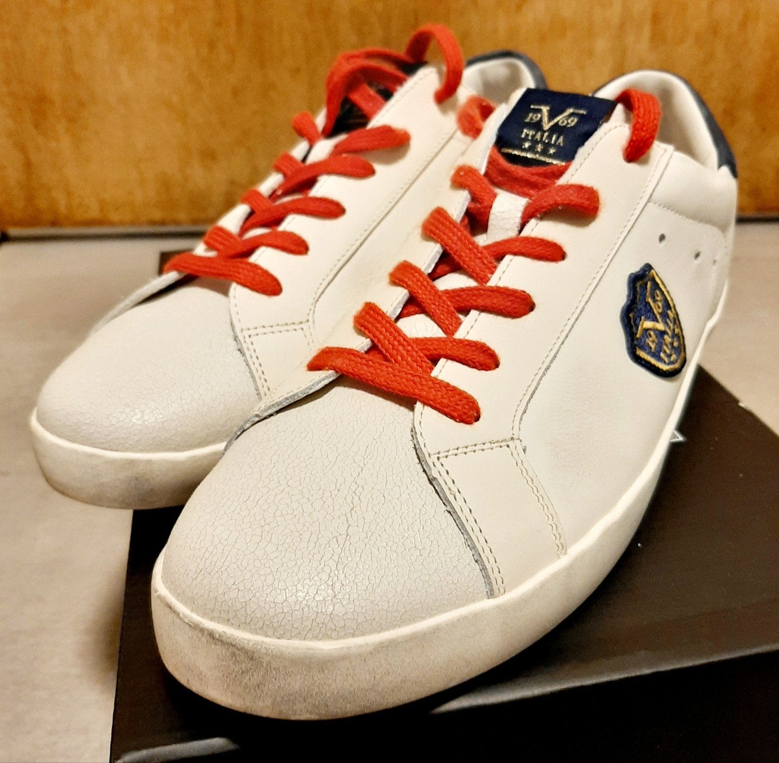 Sneakers "19V69 Italia Sandro by Versace:, Ophalen, Wit, Nieuw, Sneakers