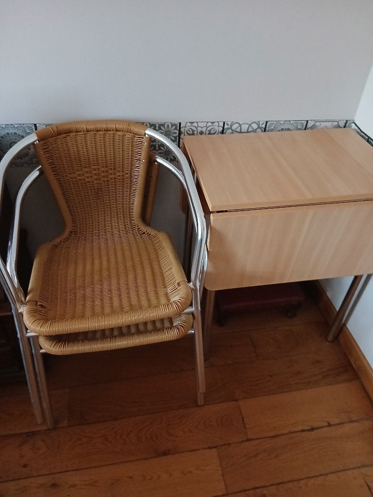 Keukentafel, Huis en Inrichting, Ophalen, Gebruikt, 50 tot 100 cm, Tot twee personen