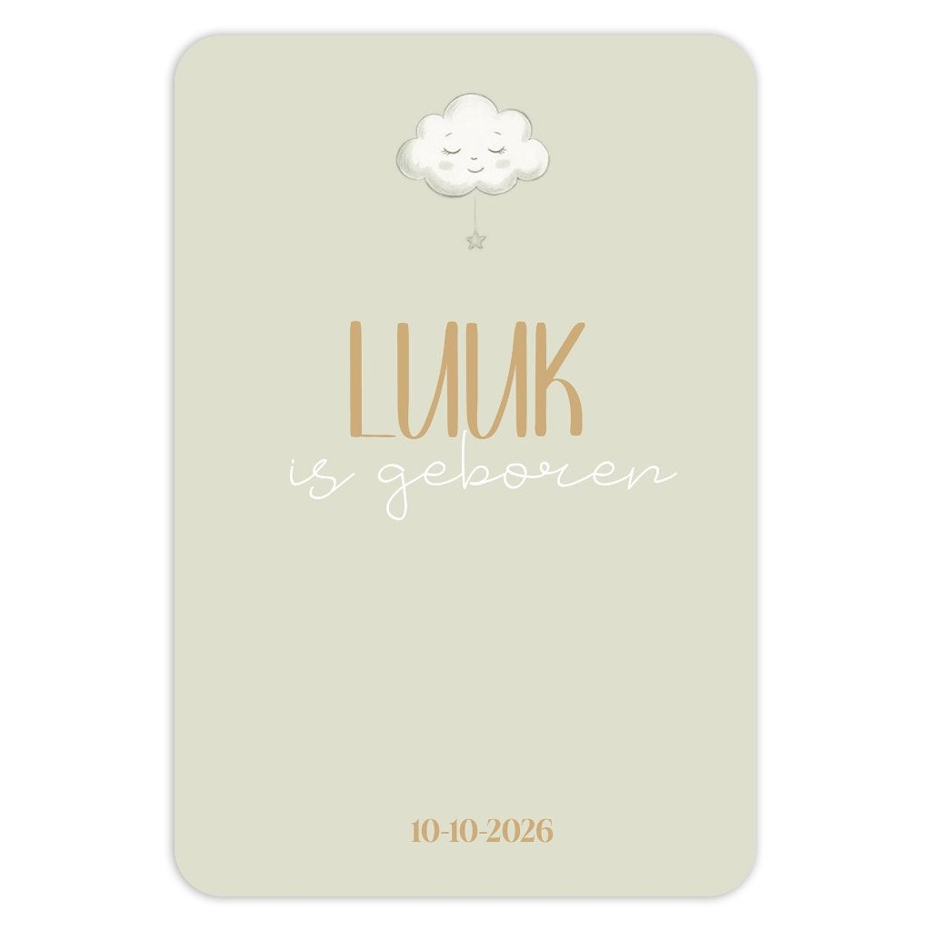 Geboortekaartje -aankondiging baby geboren, Enfants & Bébés, Cadeaux d'accouchement & Assiettes de naissance, Envoi, Neuf, Cadeau d'accouchement