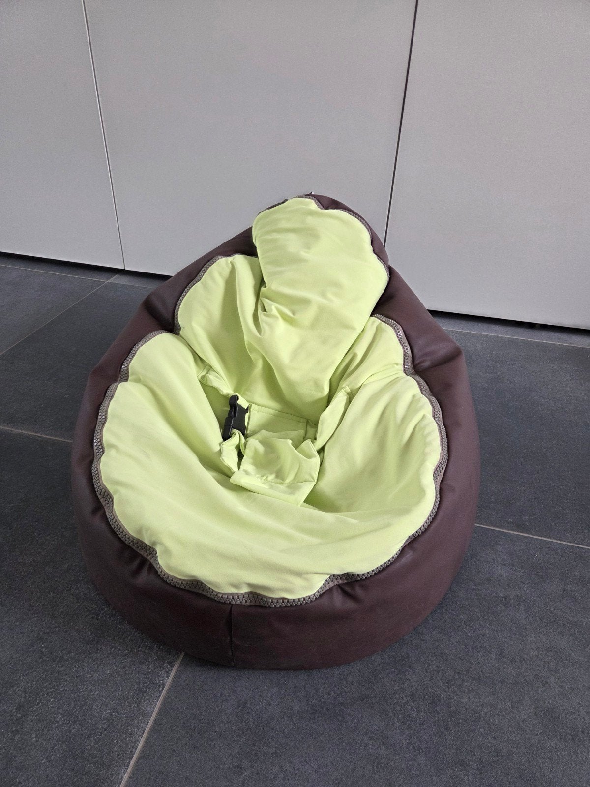 Domo nestje - babypoef, Huis en Inrichting, Zitzakken, Ophalen, Zo goed als nieuw, Groen, Zitzak