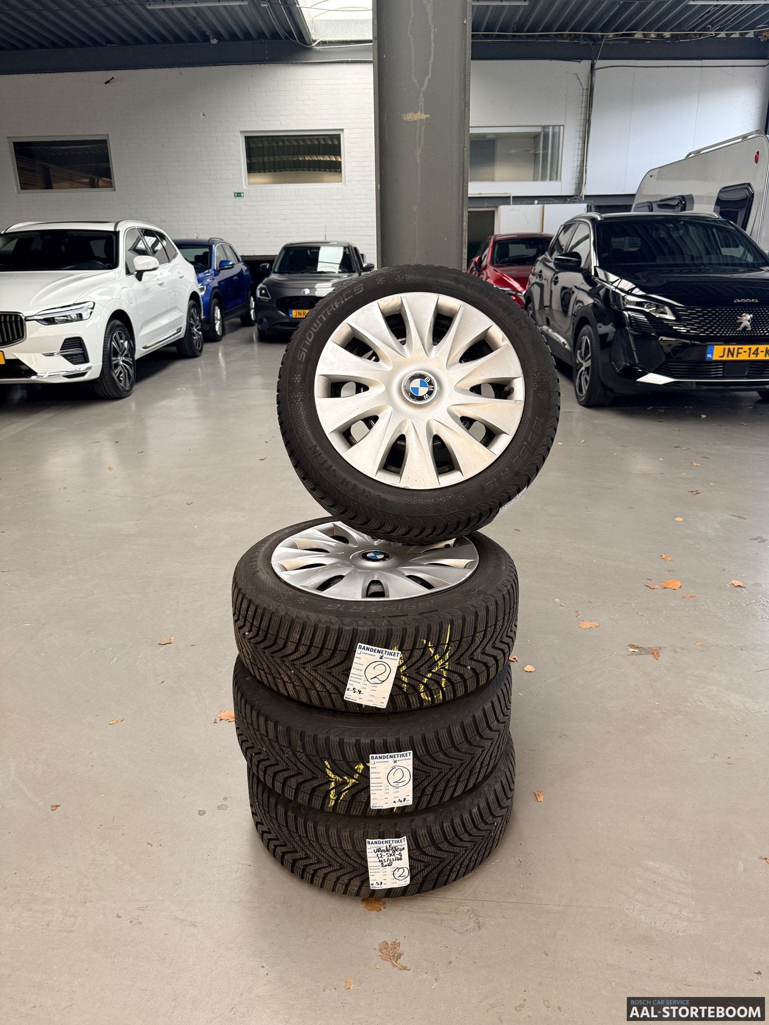 Winterbandenset op stalen velgen voor BMW 1 serie (2011, F20, Auto-onderdelen, Ophalen, Gebruikt, -, Banden en Velgen