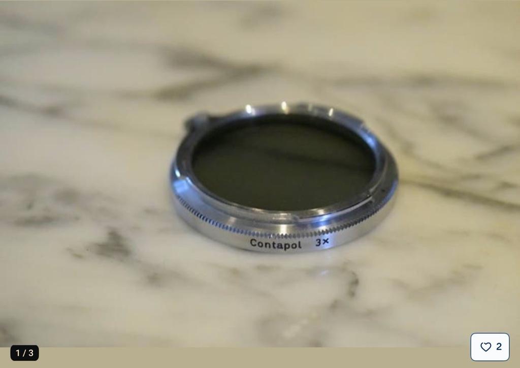 Filtre Zeiss Ikon Contarex Contapol B56, Autres marques, Enlèvement ou Envoi, 50 à 60 mm, Comme neuf