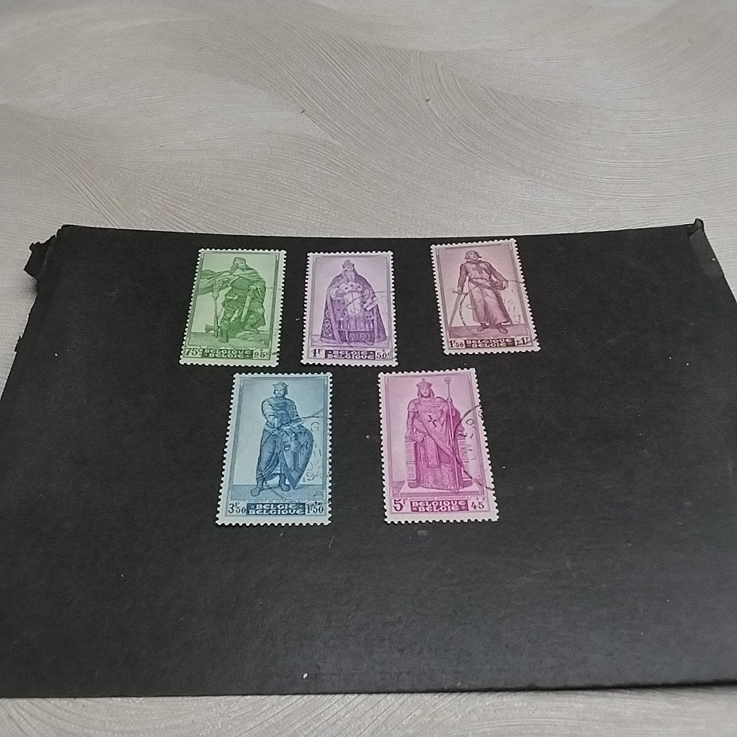 BELGIE 737/741 gestempeld met cote 13,50 €, Ophalen of Verzenden, Gestempeld