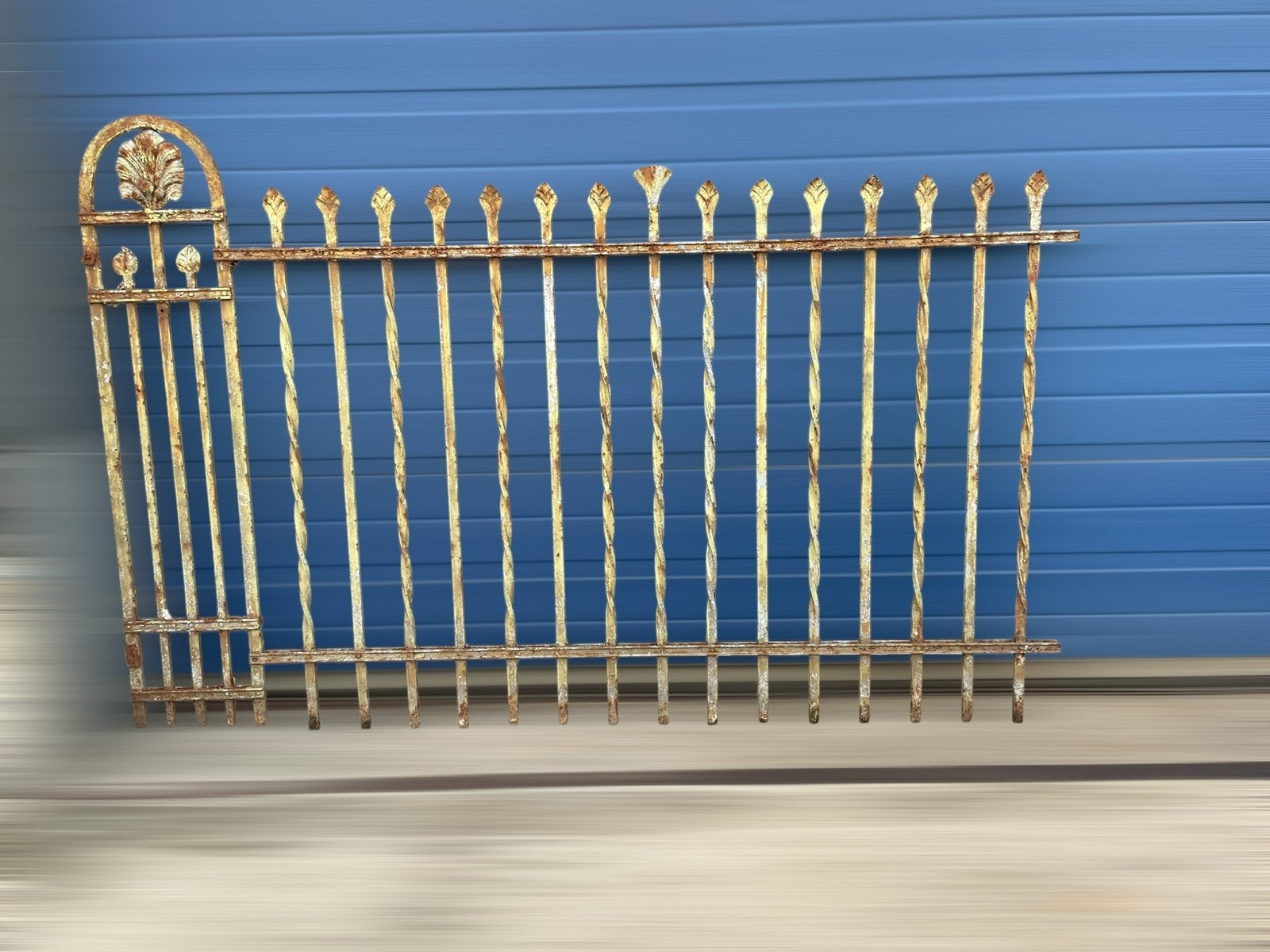 Hekwerk in originele kleur en zeer goede staat, Ophalen, Met poort, Gebruikt, Sierhekwerk