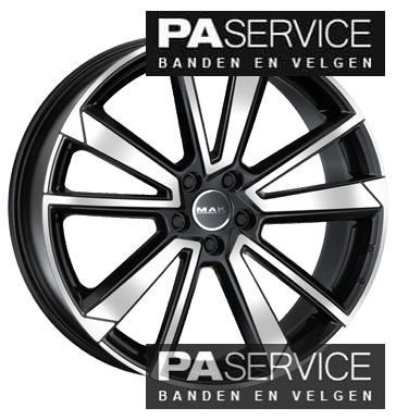 Nw 21 inch MAK Five Star VOLVO XC90 set inc Dunlop RT2 &TPMS, Auto-onderdelen, Banden en Velgen, Velg(en), 21 inch, Nieuw, Ophalen of Verzenden