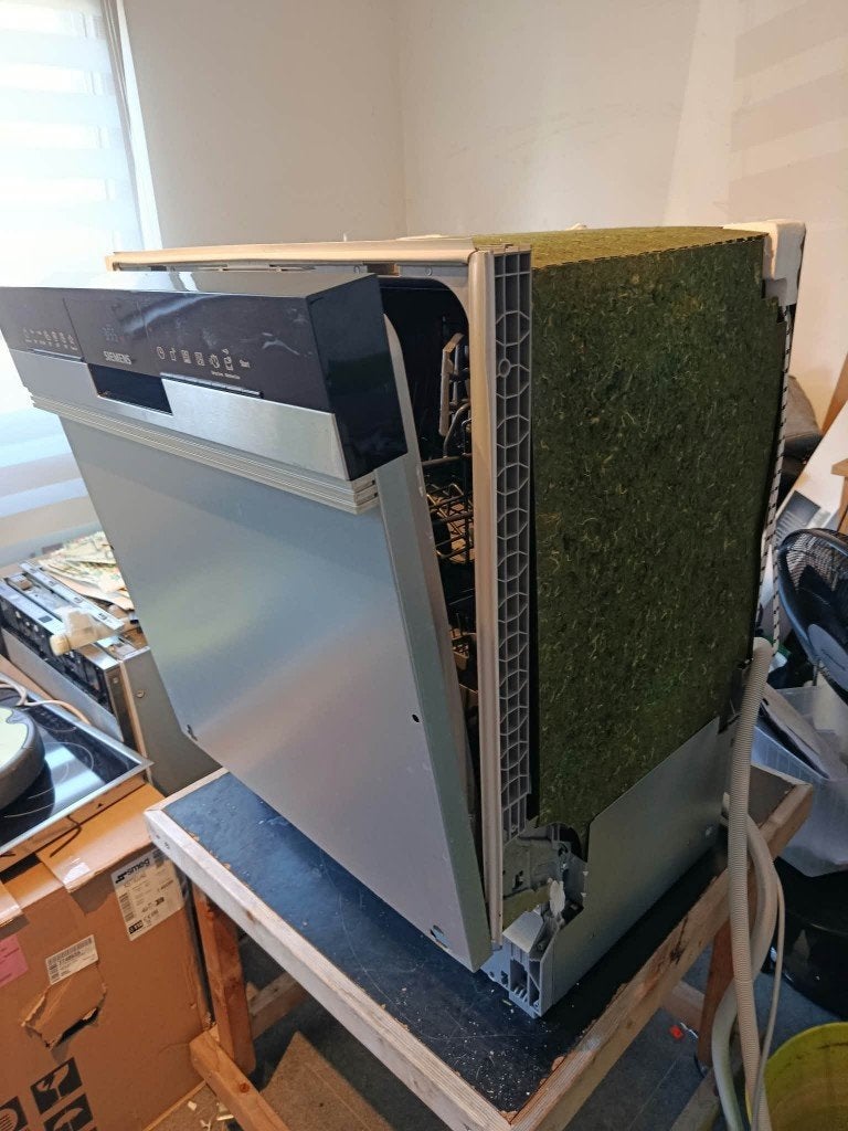 Lave vaisselle siemens semi encastrable, Electroménager, Encastré, Moins de 10 litres, Comme neuf, Enlèvement