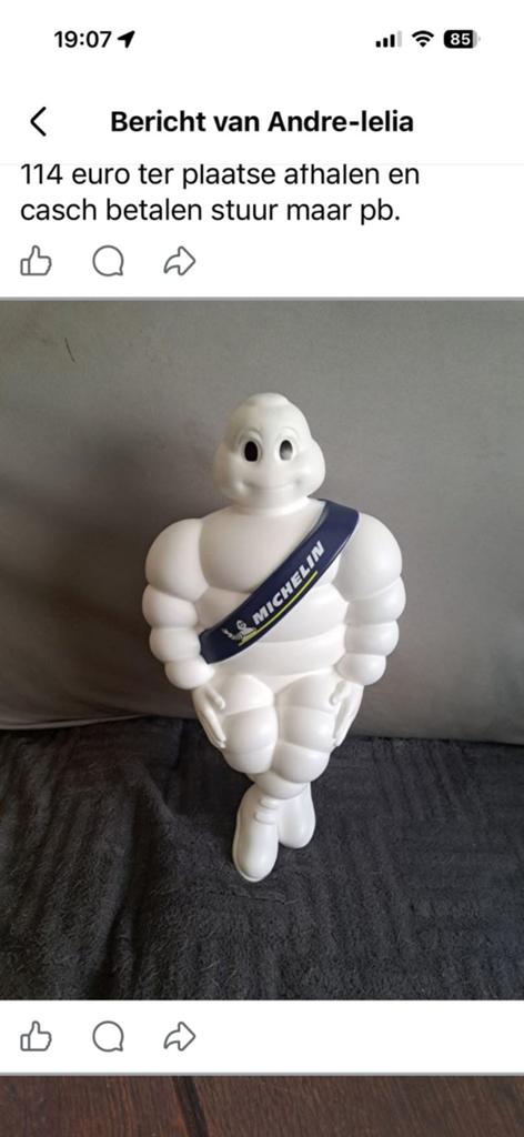 Bibendum met certificaat 40 cm., Enlèvement