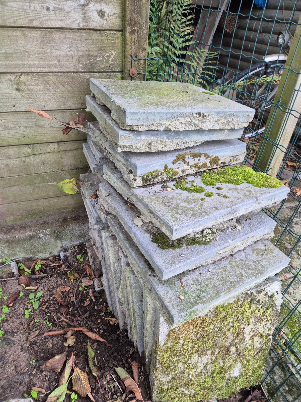 tegels, Tuin en Terras, Ophalen, Gebruikt, Beton, Terrastegels
