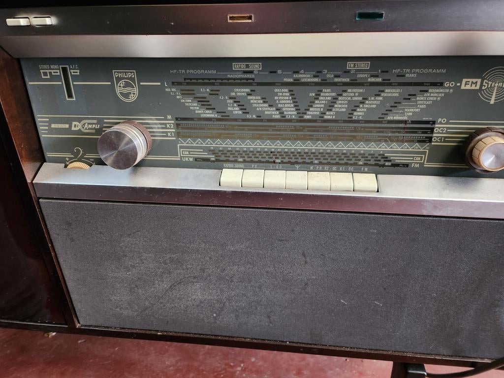 Oud stereo  fhilips, Audio, Tv en Foto, Radio's, Ophalen, Radio