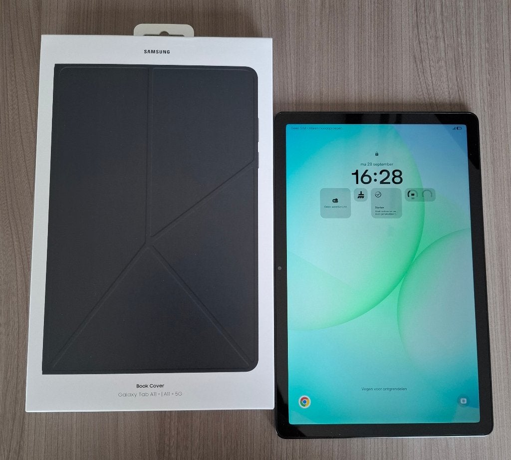 Samsung Galaxy Tab A11+  en  5G  +  Book cover ( als Nieuw ), Enlèvement ou Envoi, 11 pouces, Comme neuf, 128 GB