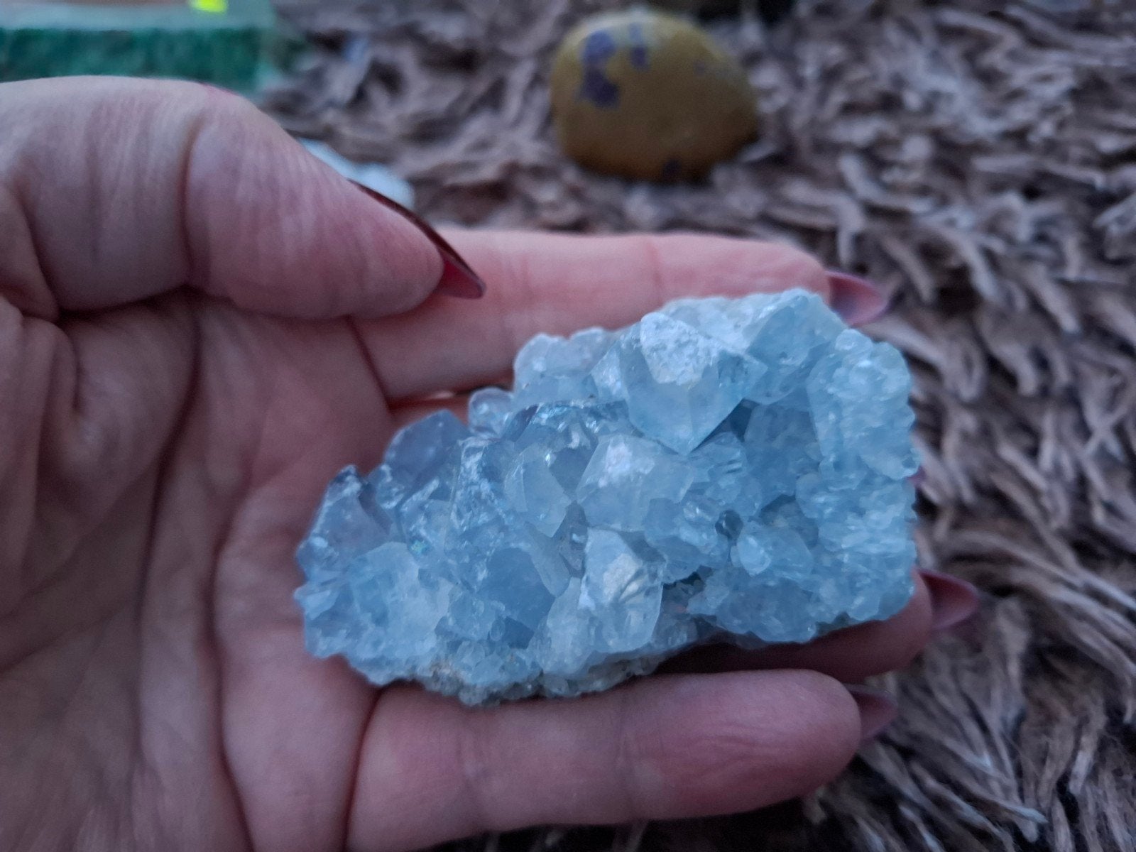 Celestien & Toermalijn ruw, Verzamelen, Mineralen en Fossielen, Ophalen of Verzenden