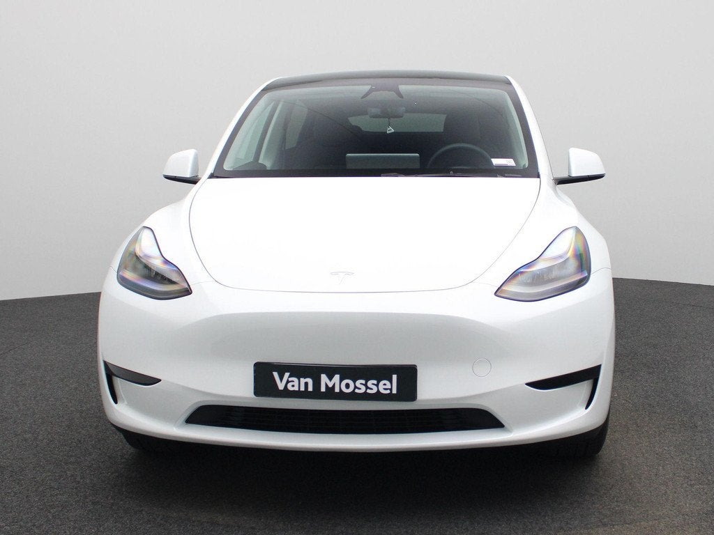 Tesla Model Y RWD LONG RANGE | Auto Pilot | PANO | LEDER, Auto's, Automaat, Gebruikt, 347 pk, Wit