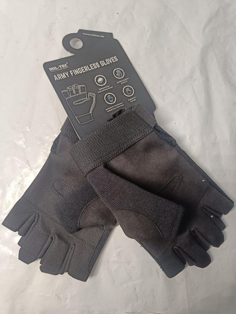 Gants tactiques MIL-TEC sans doigts noir XL, Vêtements | Hommes, Bonnets, Écharpes & Gants, Enlèvement ou Envoi, Gants