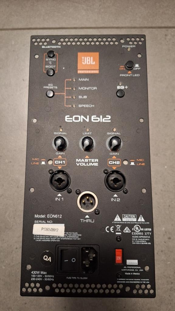 JBL EON 612, Ophalen of Verzenden, Zo goed als nieuw
