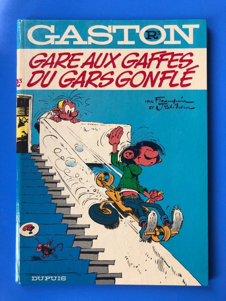 EO 1973 Gaston R3 (1+5) ttbe - Franquin - dos rond Dupuis, Une BD, Comme neuf, Enlèvement, Franquin - Jidéhem