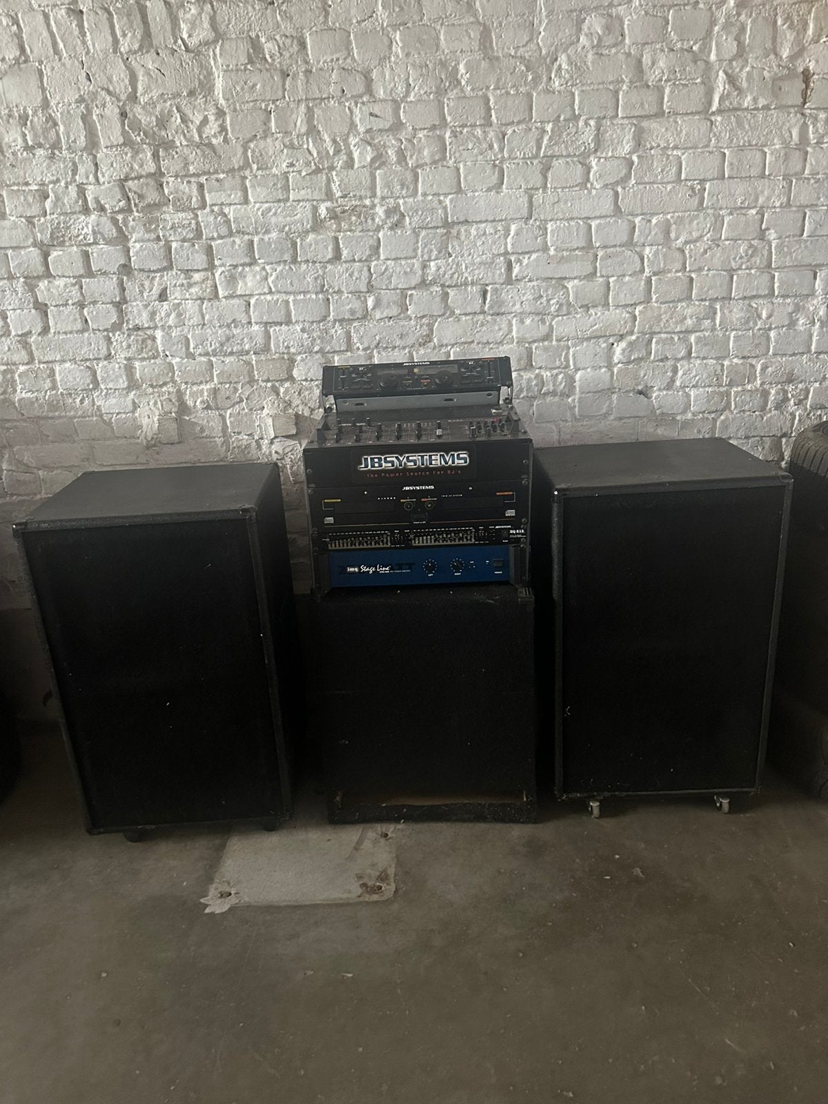 Complete DJ Installatie JBSystems + Speakers +micro, Audio, Tv en Foto, Stereoketens, Ophalen, Zo goed als nieuw, Cd-speler, JVC