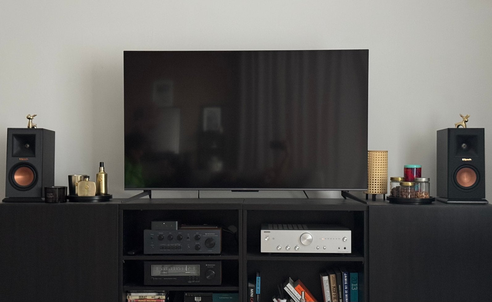 TCL 55” Onkyo A-9010, Klipsch RP-150M, Enlèvement, Comme neuf