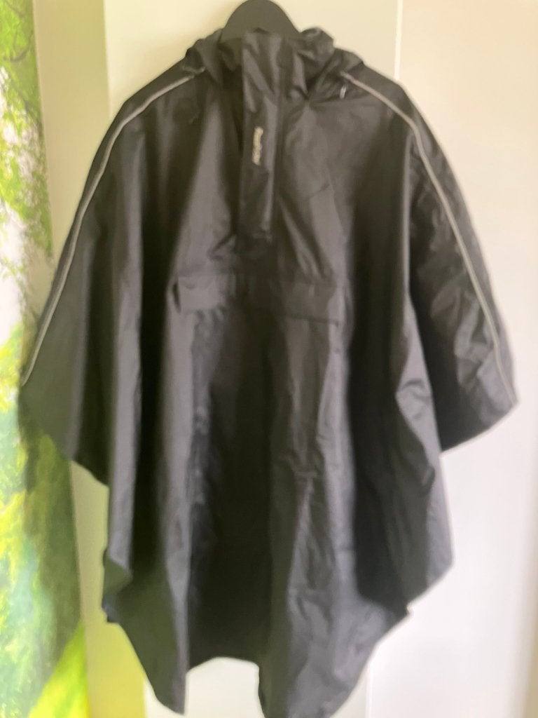 Fastrider poncho one size zwart nieuw (regenkleding fiets), Overige maten, Ophalen of Verzenden, Dames, Bovenkleding