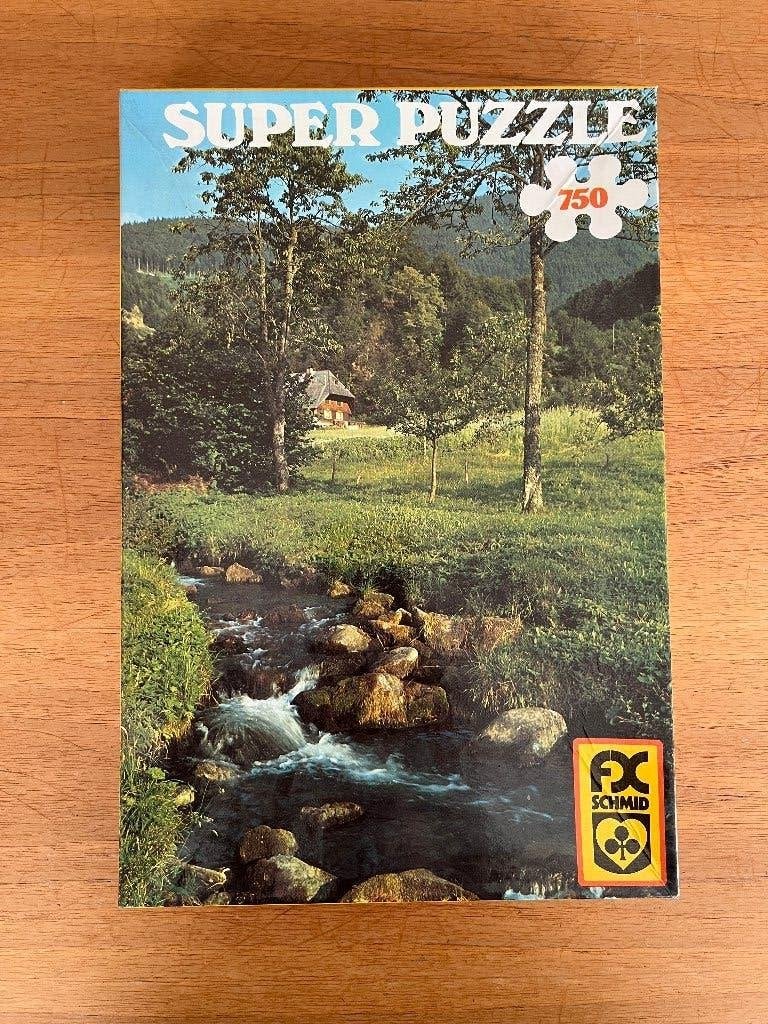 puzzel 750 pc Im schwarzwald, Hobby en Vrije tijd, Denksport en Puzzels, Ophalen of Verzenden, 500 t/m 1500 stukjes, Zo goed als nieuw