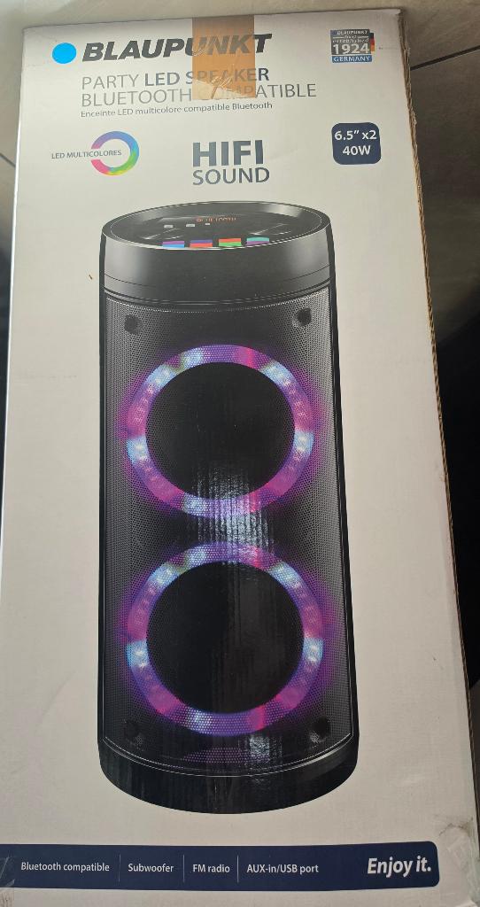 Blaupunkt party led speaker, Ophalen, Zo goed als nieuw, Overige merken