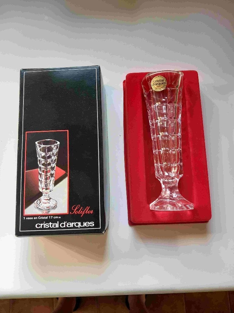 Vase en cristal d'Arques, Antiquités & Art, Enlèvement ou Envoi