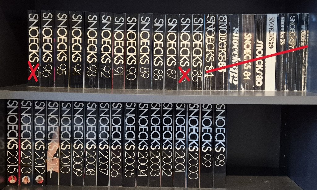 Art. 1009  Snoeckx Collectie (1985 + 1987  2013 + 2015), Ophalen of Verzenden, Gelezen, Overige onderwerpen