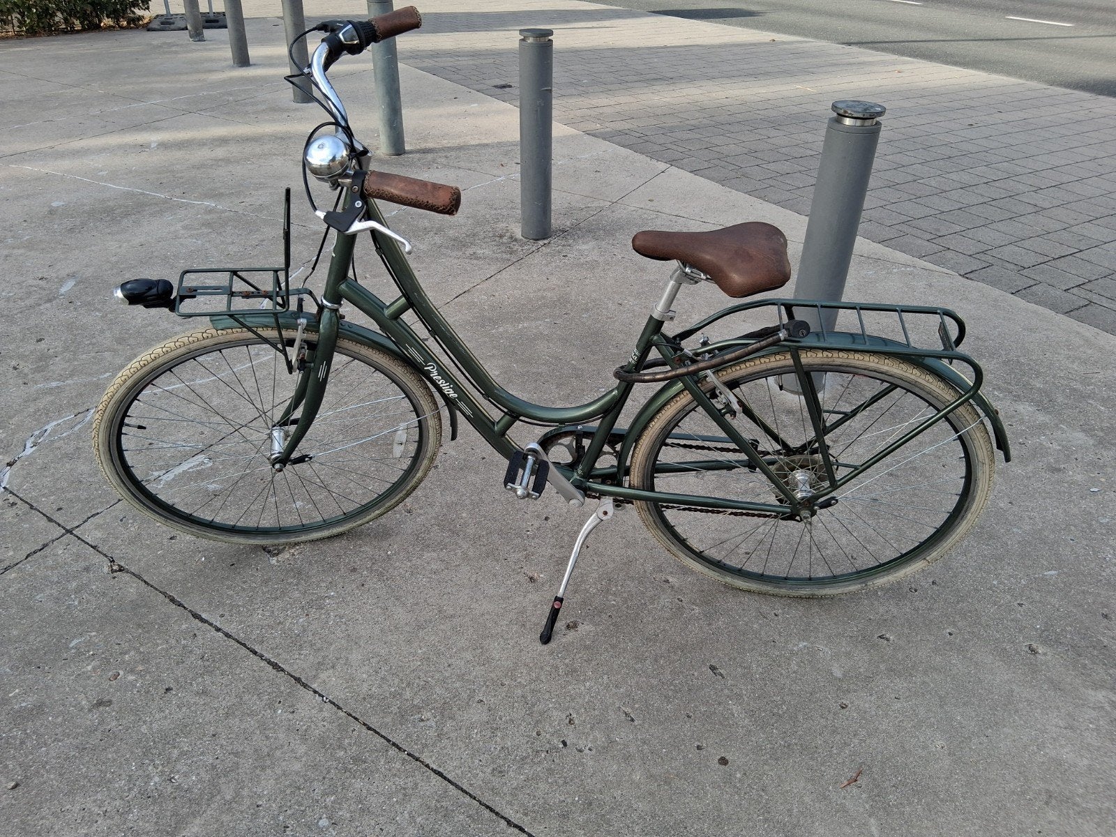 28inch damesfiets, Ophalen