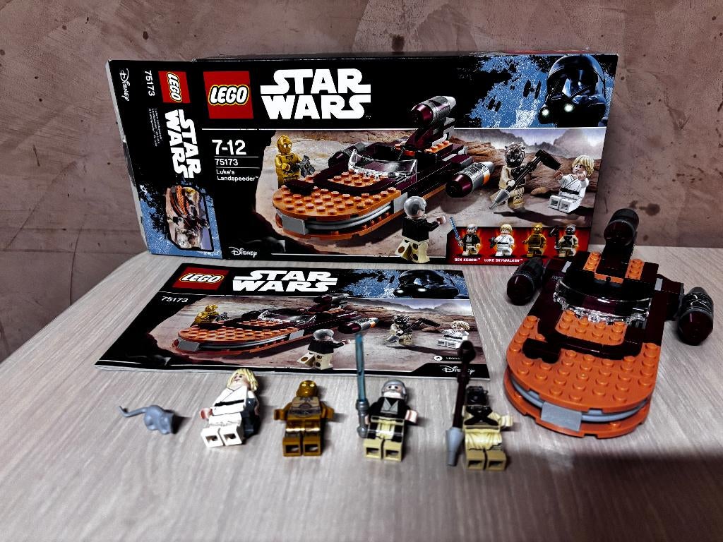 Lego Star Wars 75173 Luke's Landspeeder volledig met, Star Wars, Lego, Ophalen of Verzenden, Zo goed als nieuw