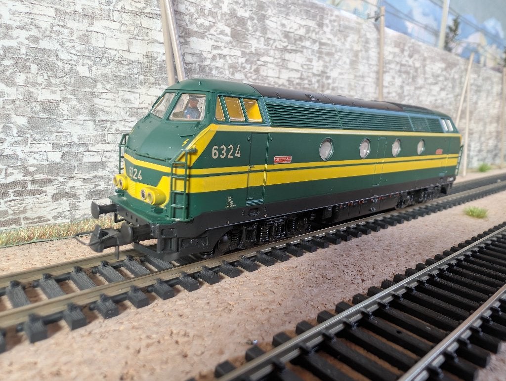 NMBS SNCB | Roco 43595 | HLD 6324 | Groen - Geel 1970 | DC |, Hobby & Loisirs créatifs, Analogique, Enlèvement ou Envoi, Roco
