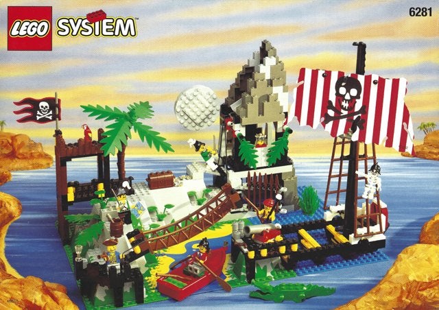 LEGO Piraten 6281 Pirates Perilous Pitfall !!! TOP !!!, Lego, Zo goed als nieuw, Complete set, Compleet