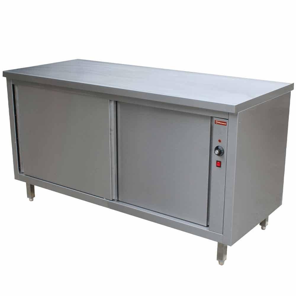Verwarmde kasttafel met schuifdeuren, Ophalen of Verzenden, Vijf personen of meer, 200 cm of meer, Metaal