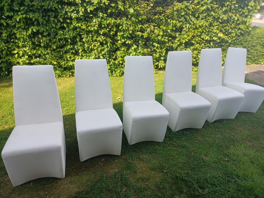 T & T design stoelen, Huis en Inrichting, Ophalen, Wit