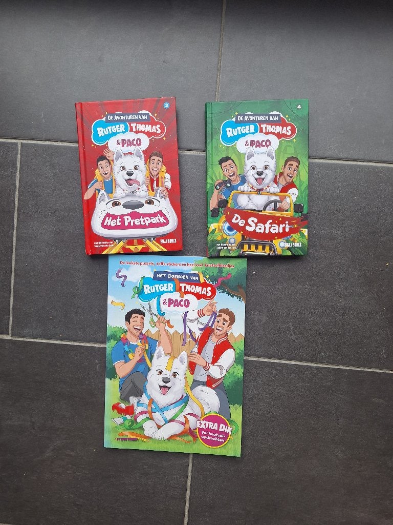 Rutger, Thomas en Paco boekenset, Gelezen, Rutger Vink; Thomas van Grinsven, Fictie algemeen, Ophalen of Verzenden