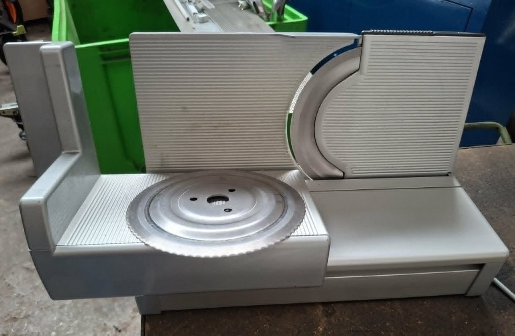 Brood - Vlees snijmachine. Ritter, Ophalen, Gebruikt, Zilver, Metaal