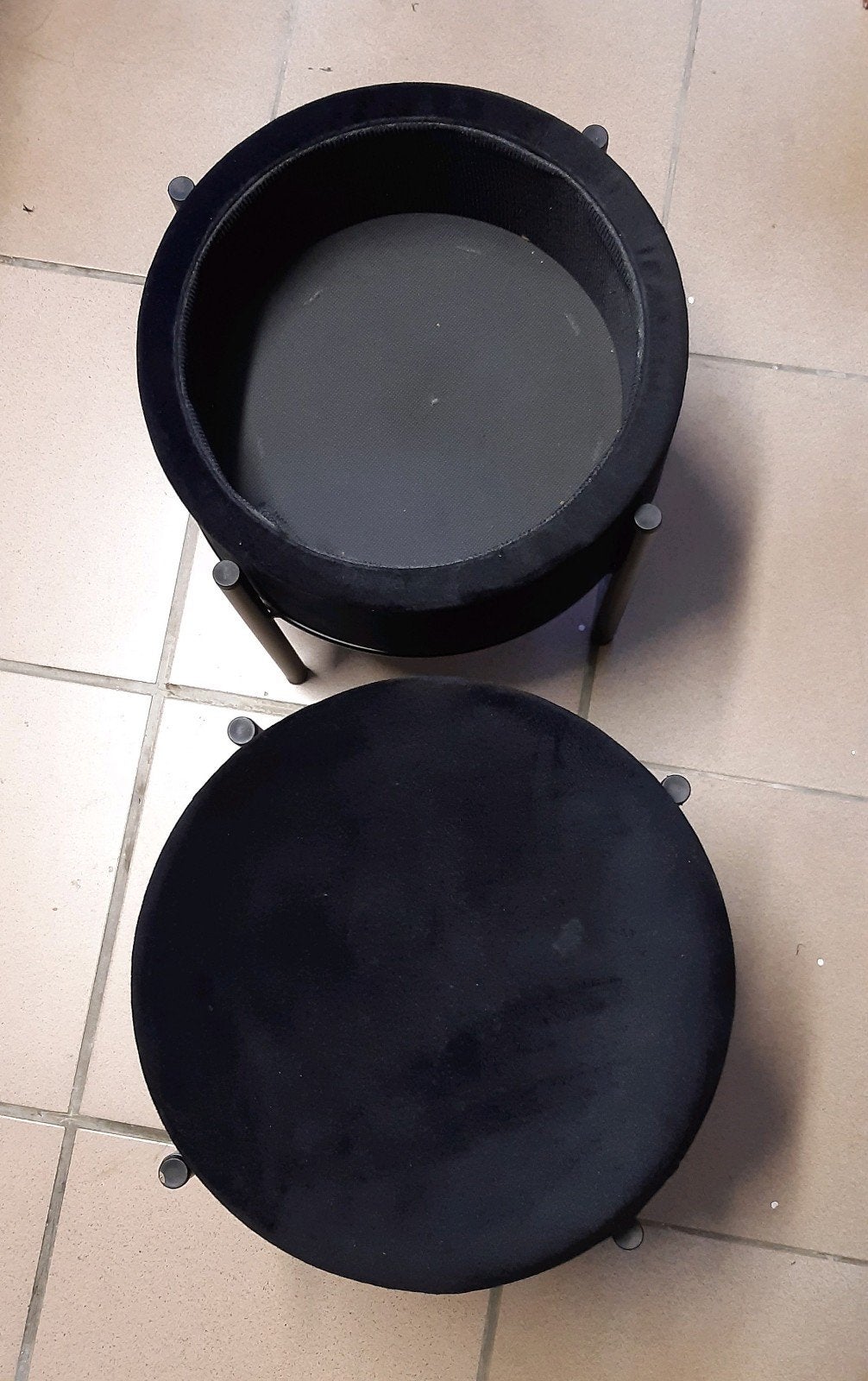 pouf de rangement, Enlèvement, Tissus