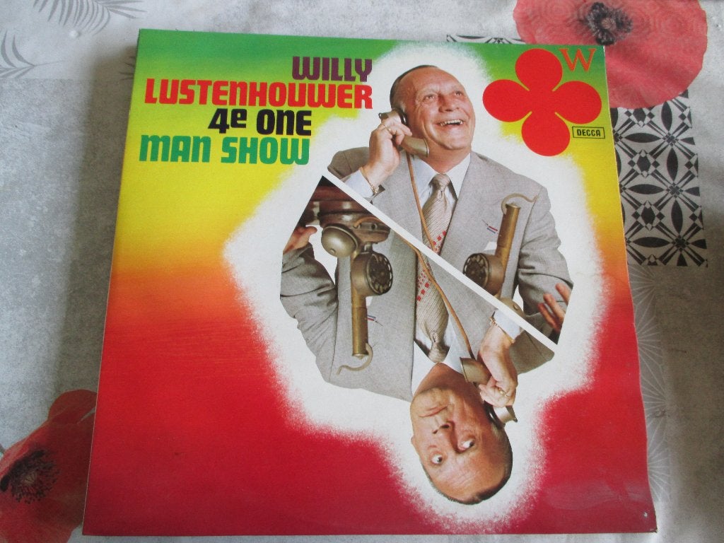 vinyl willy lustenhouwer, Gebruikt, Beschermende buitenhoes, Cabaret of Kleinkunst, Ophalen of Verzenden