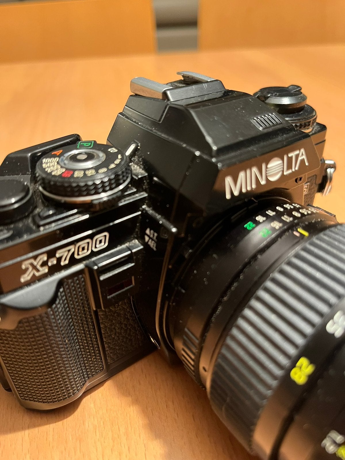 Minolta X-700 argentique + objectif Tokina Macro + flash, TV, Hi-fi & Vidéo, Enlèvement, Utilisé, Minolta