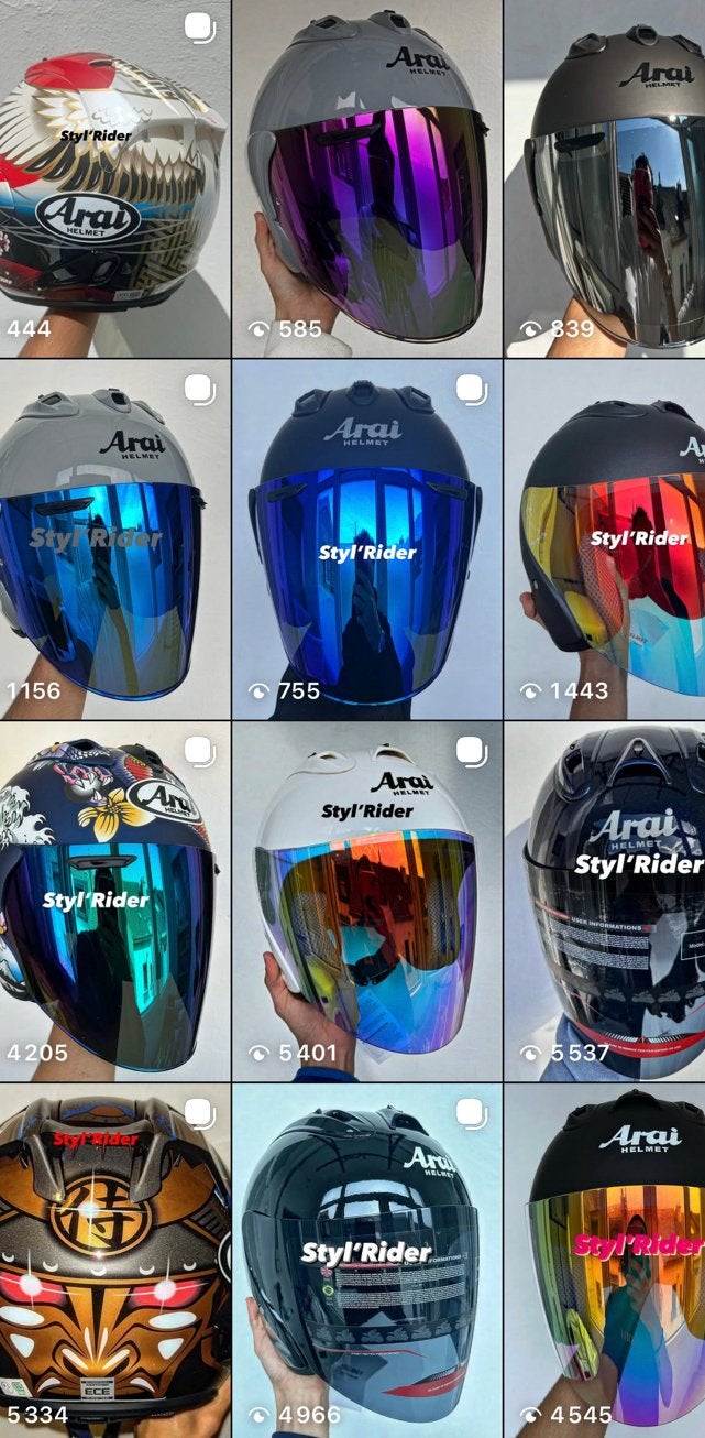 20 modèles disponible casque arai neuf avec etuie, Enlèvement, Comme neuf