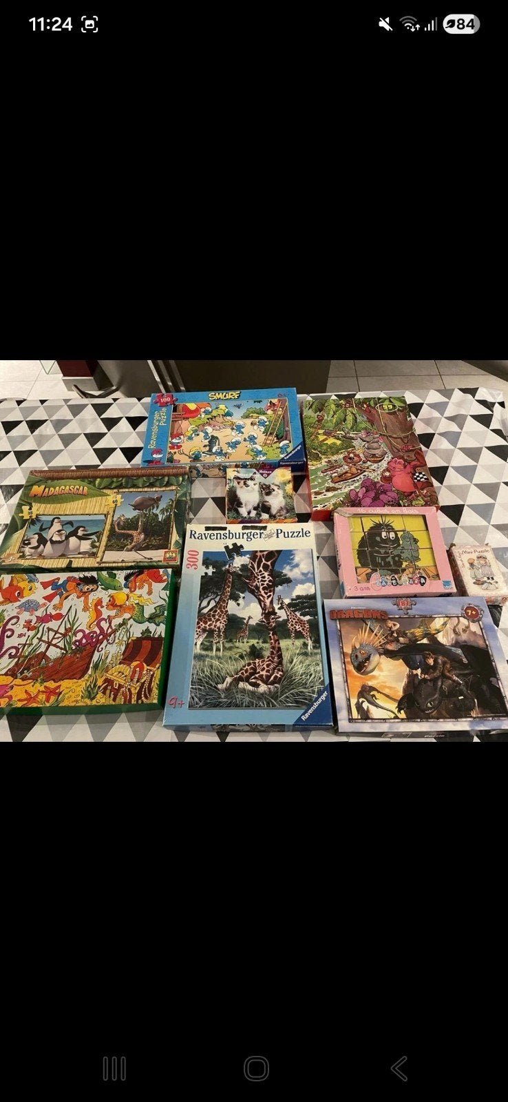 Vacances : 9 puzzles dont le puzzle en bois de Barba papa, Enlèvement ou Envoi
