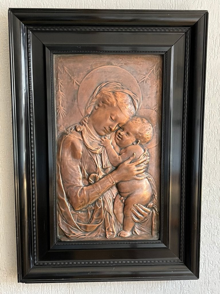 Ancienne « Madonna di Torino » du XIXe siècle, Antiquités & Art, Enlèvement, Cuivre