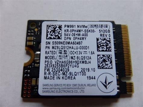 512Gb 256G SSD Samsung PM991 991a NVMe M.2 Type 2230 Gen 3x4, Enlèvement ou Envoi, SSD, Interne, Utilisé