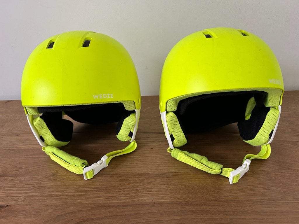 2 Wedze ski/fiets helmen voor kinderen, Maat XS, 48/52 Zgan!, Sport en Fitness, Overige merken, Overige typen, Ophalen of Verzenden