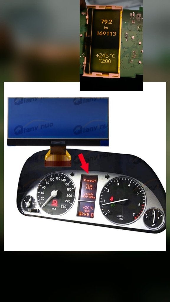 Ecran LCD d'original pour compteur Mercedes classe A et B, Enlèvement ou Envoi, Utilisé, Mercedes-Benz