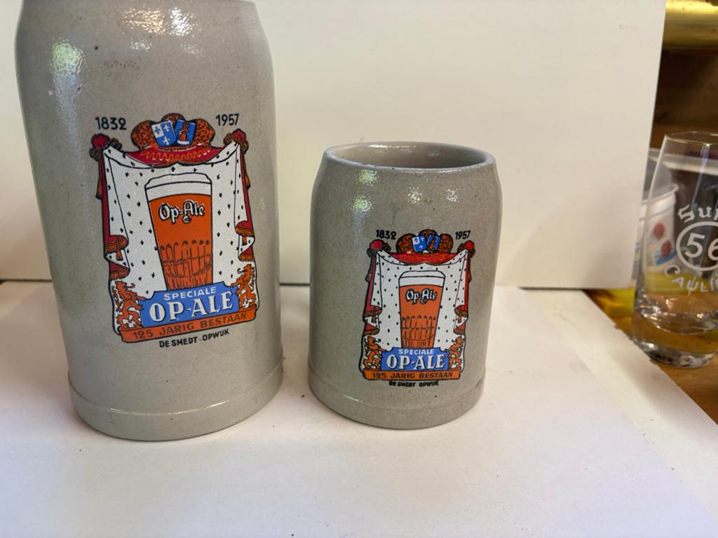 Bierpullen Op Ale 1L - 0,5 L 1957, Ophalen of Verzenden, Gebruikt