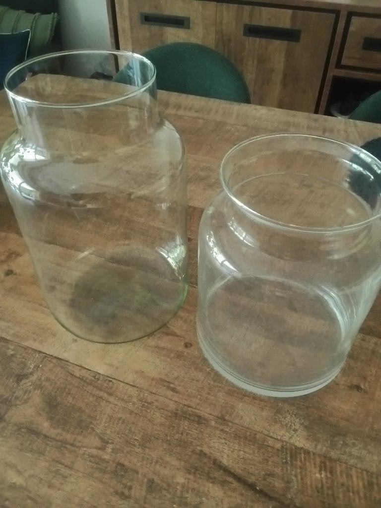 vazen, Ophalen, Zo goed als nieuw, Geschikt voor droogbloemen, Glas